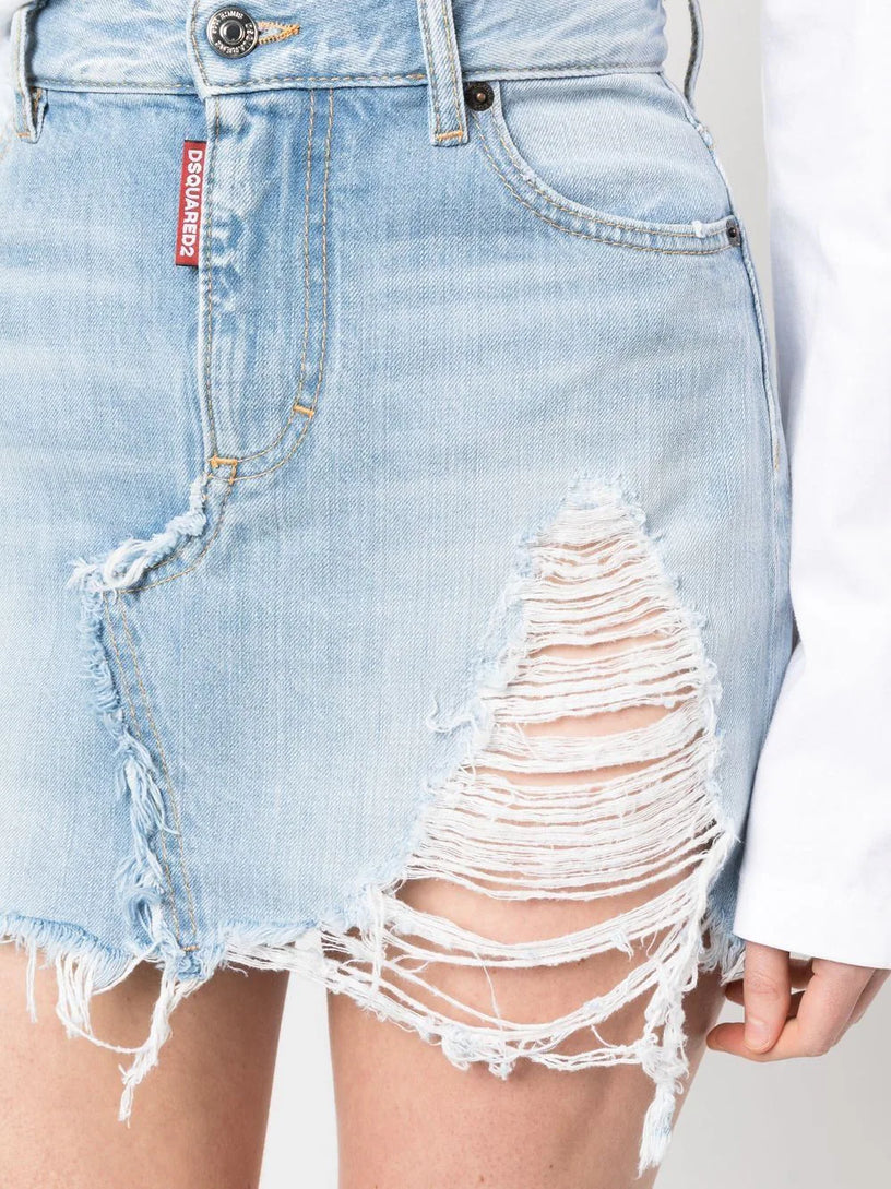 Denim Mini Skirt