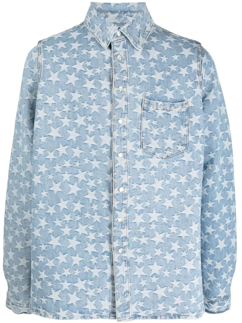 ERL Star denim shirt