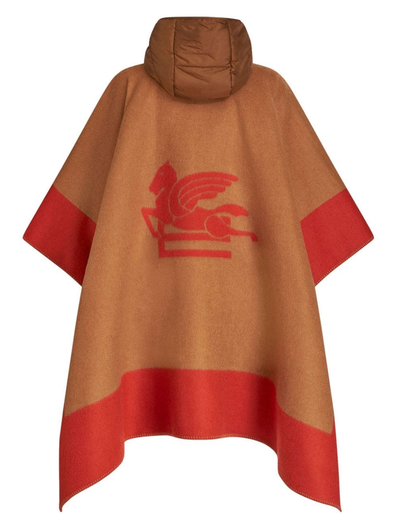 Hooded Cape With Logo