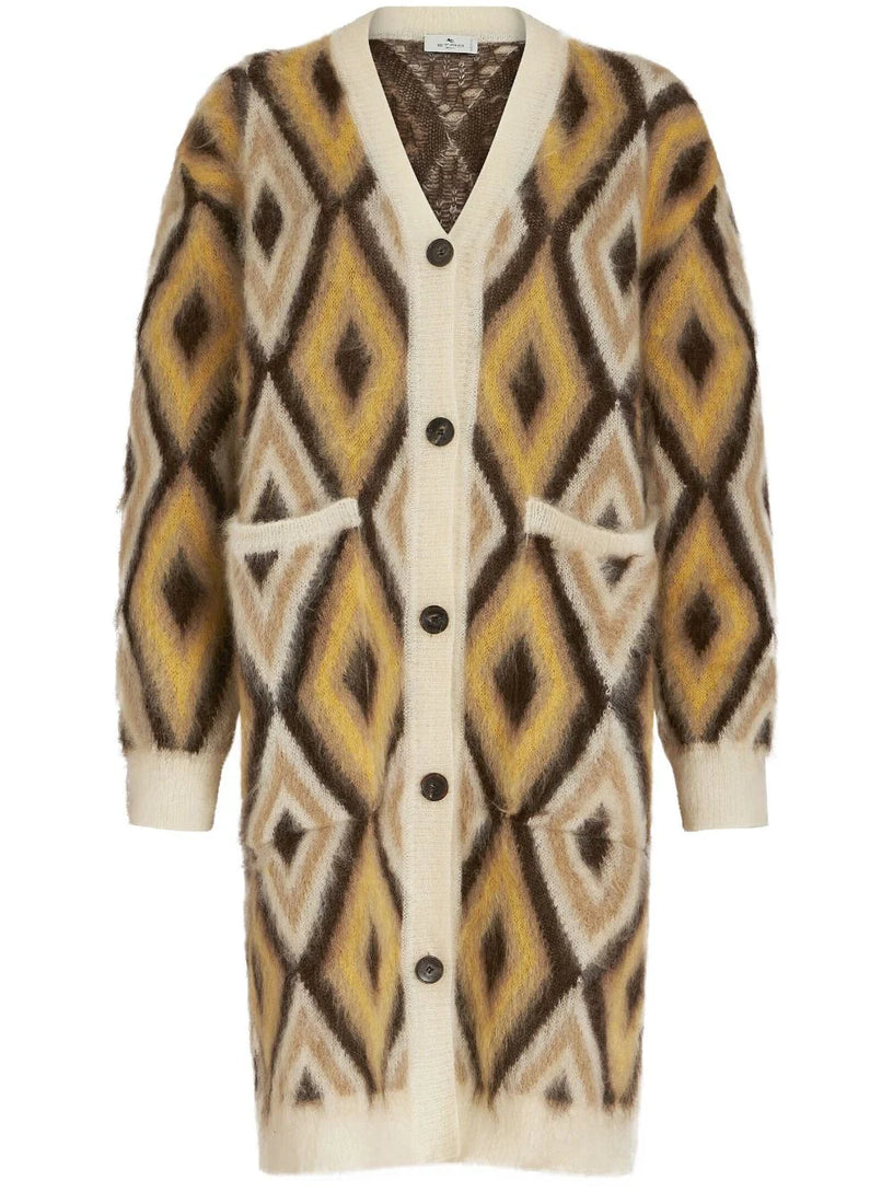 ETRO Maxi jacquard cardigan