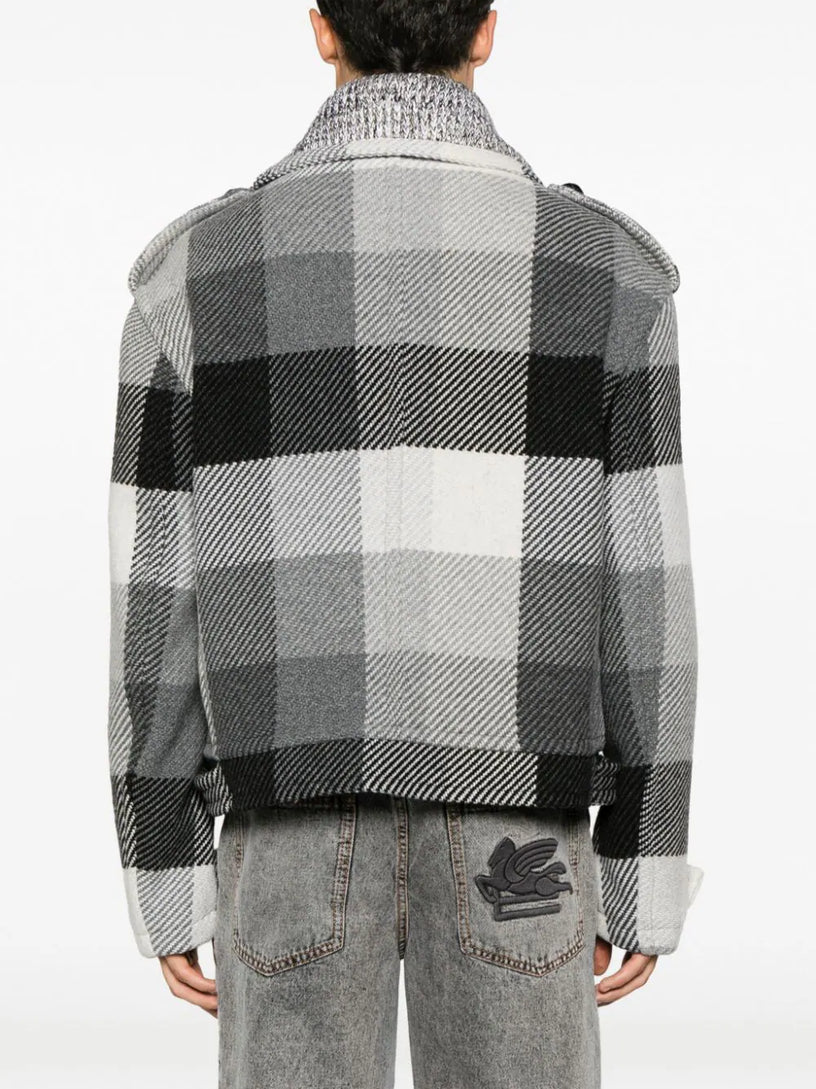 CHECKED WOOL JACKET