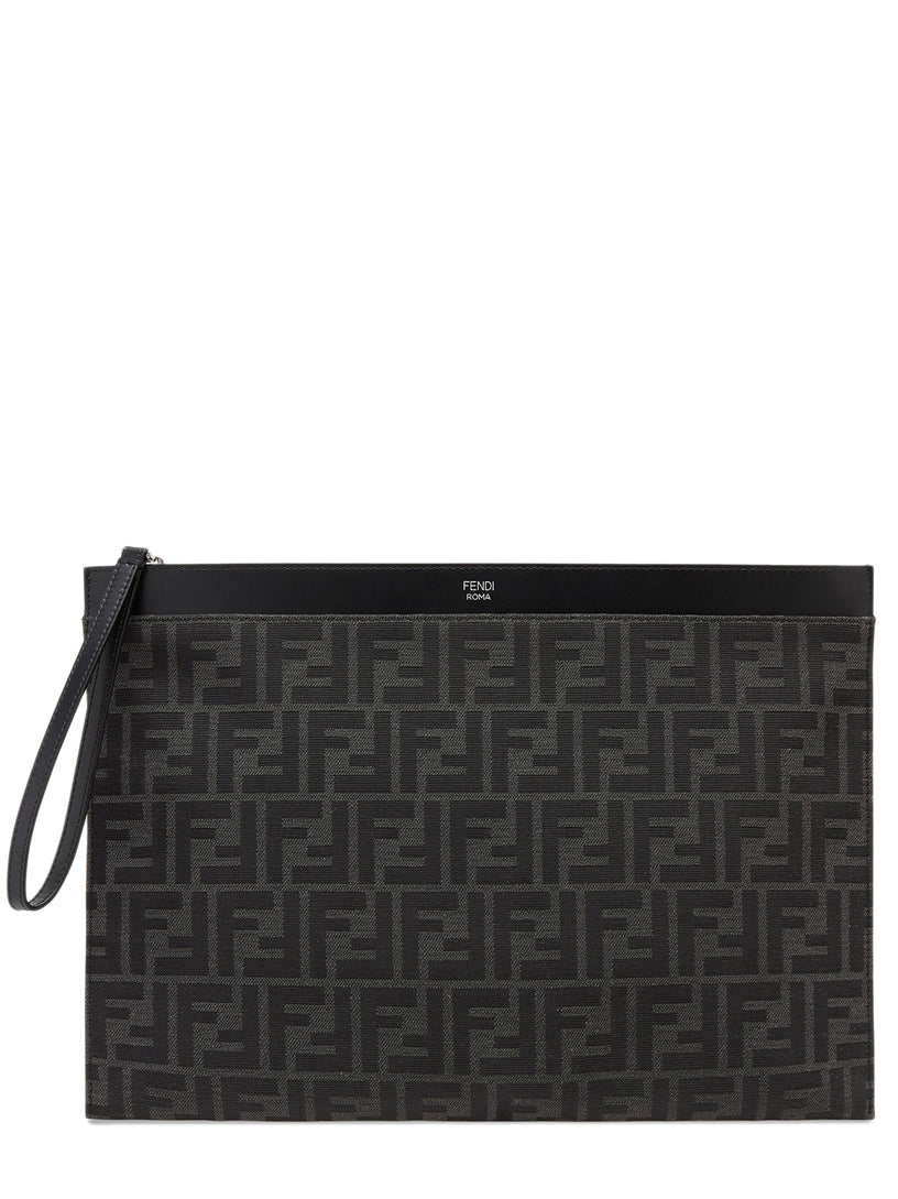 FENDI Large flat ff pouch