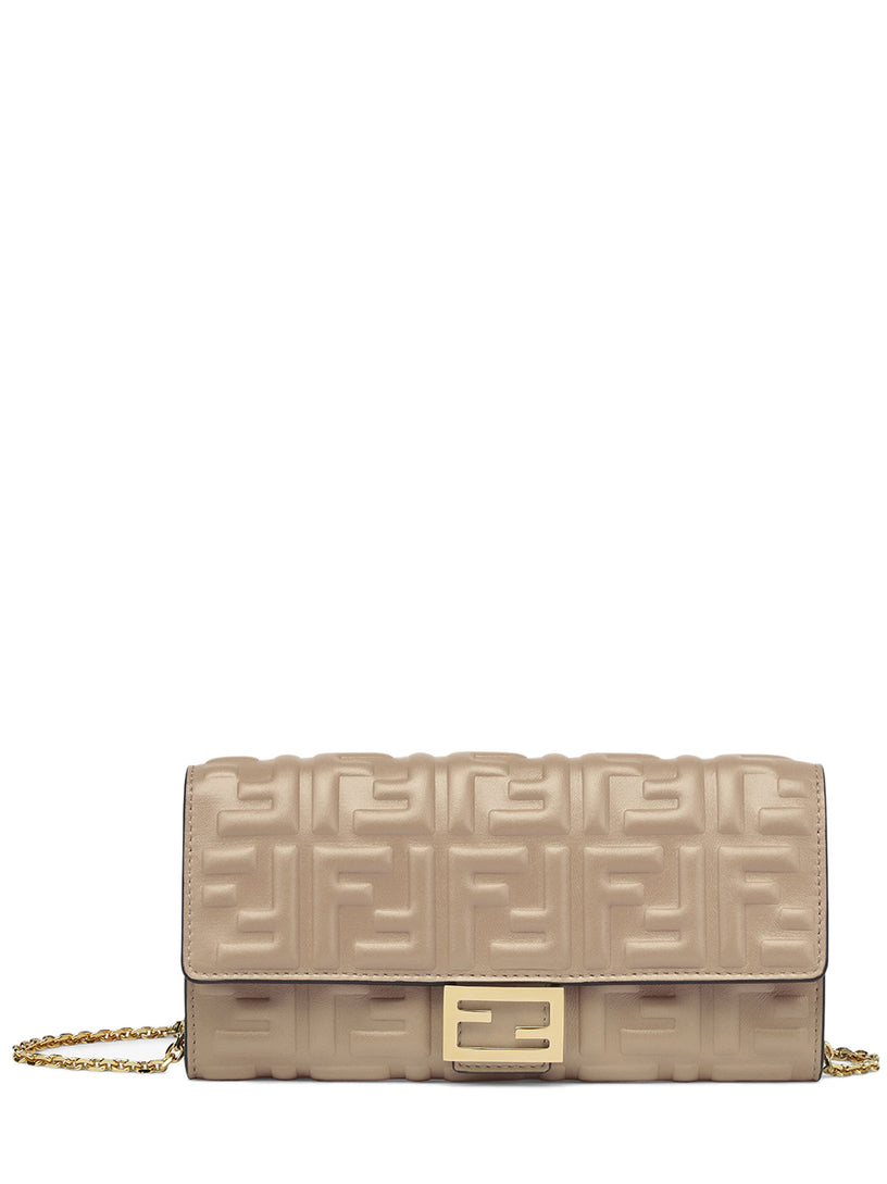 FENDI Baguette continental wallet with chain