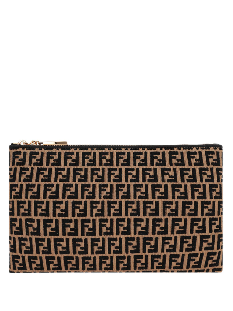 FENDI Ff medium flat pouch