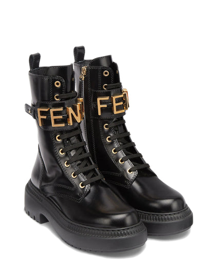 Fendigraphy biker boots