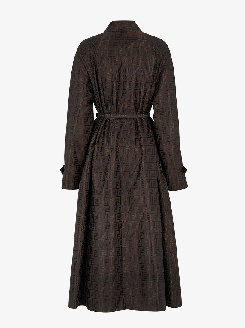 FF jacquard trench coat