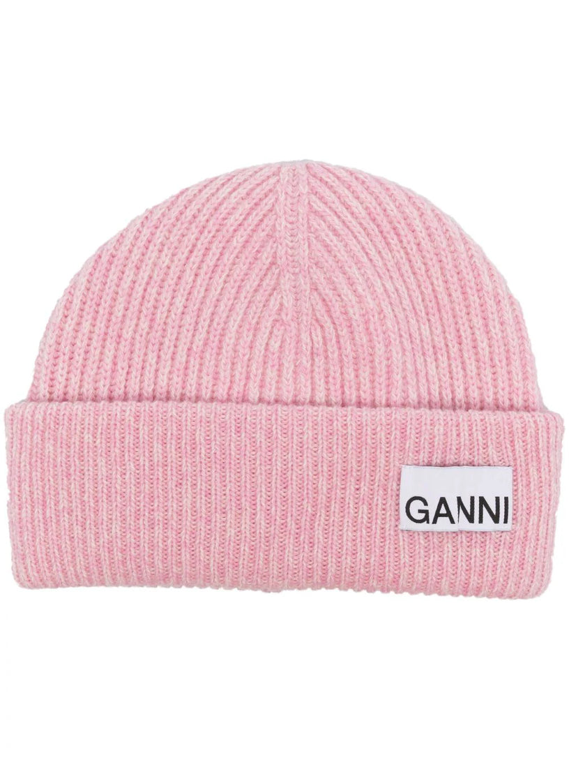 GANNI Logo beanie