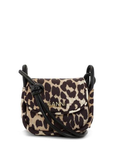 Leopard Knot Mini Flap Over Bag