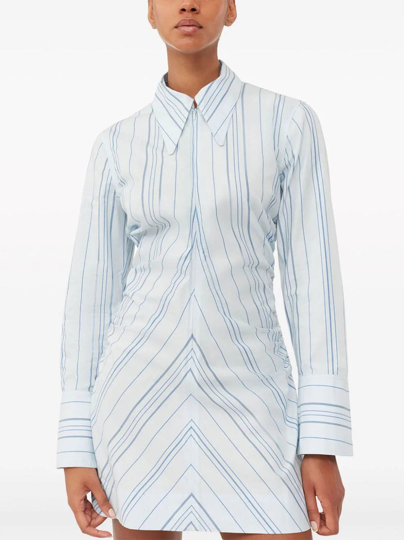 Striped Twill Fitted Tunic