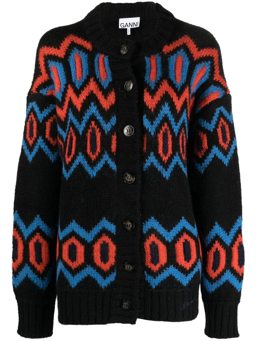 Chunky Graphic Cardigan