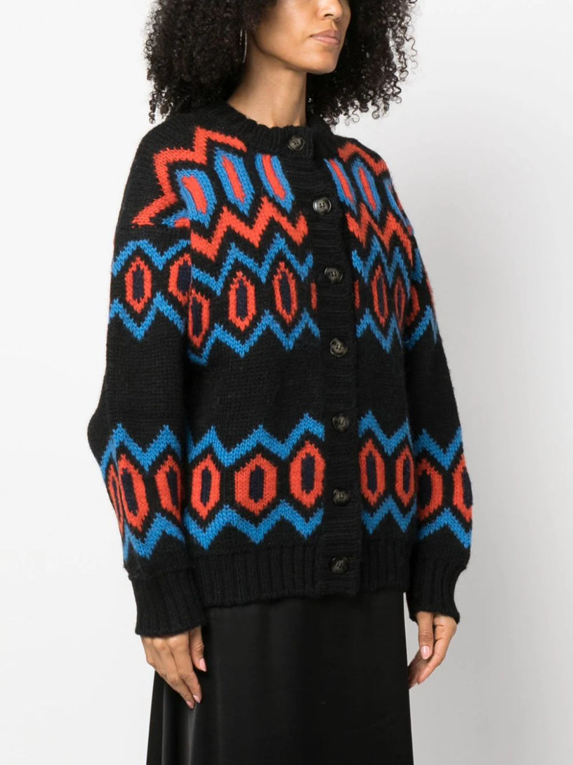 Chunky Graphic Cardigan