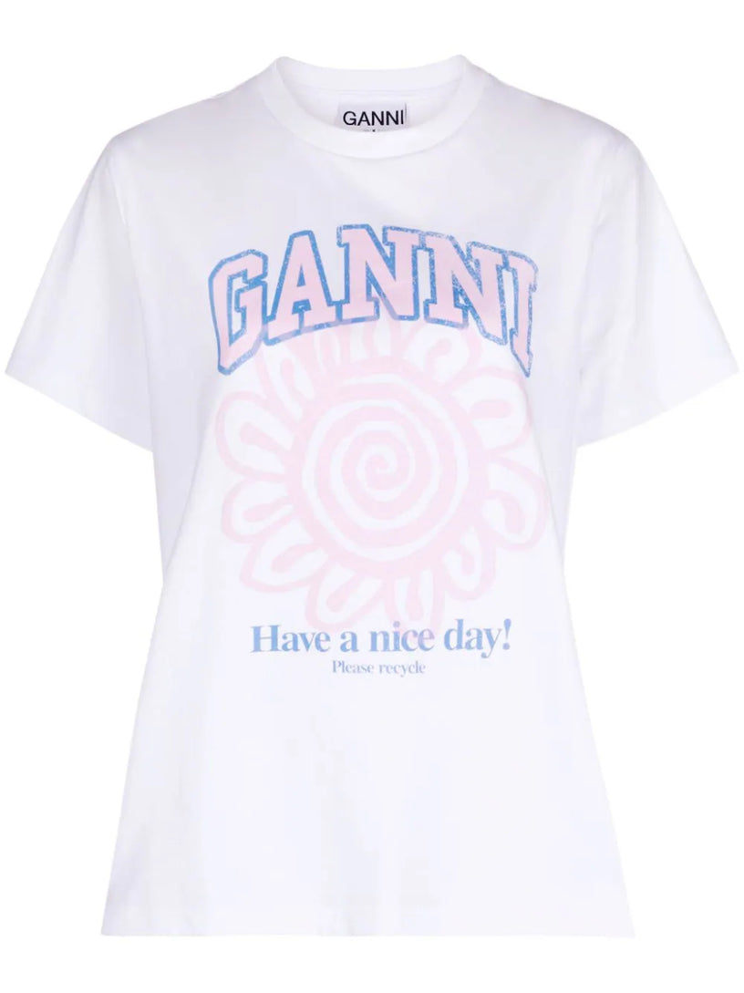 GANNI Flower t-shirt