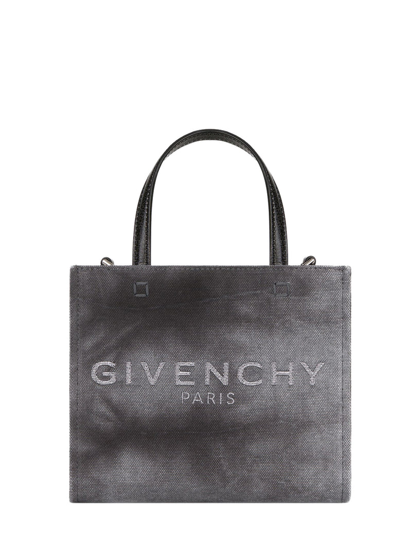 Mini G-Tote shopping bag in washed canvas