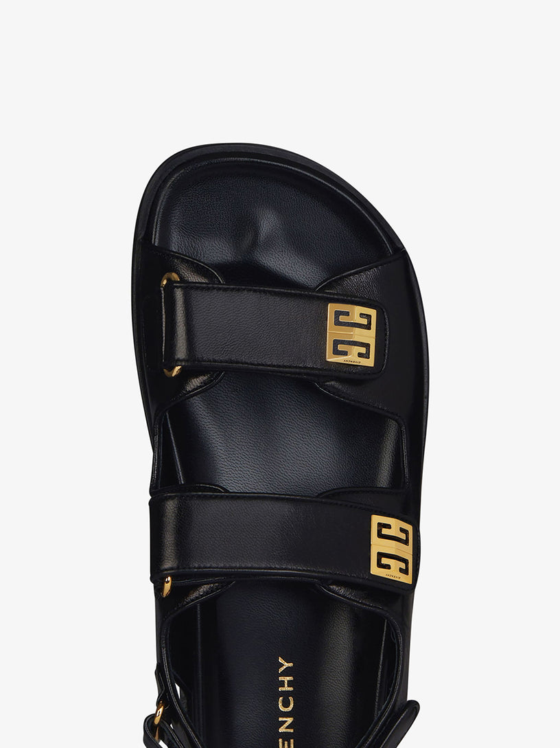 4G sandals in leather