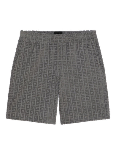 Bermuda shorts in 4G towelling cotton jacquard