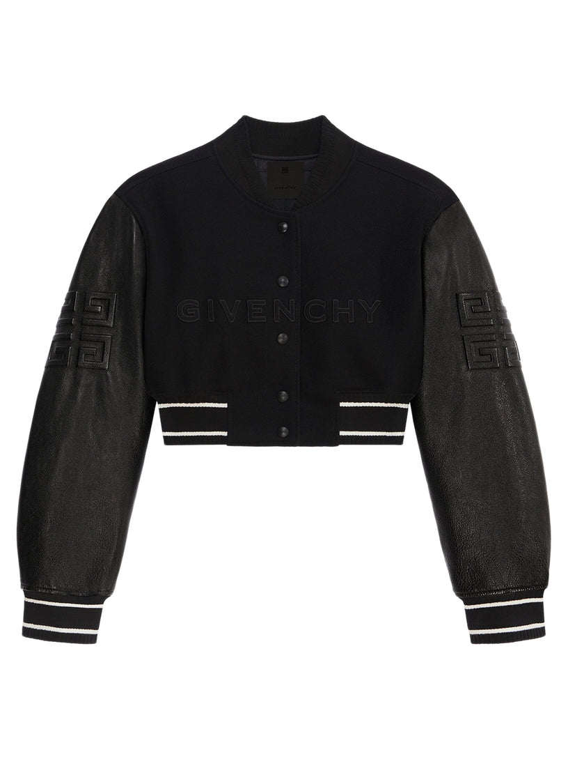 GIVENCHY cropped varsity jacket