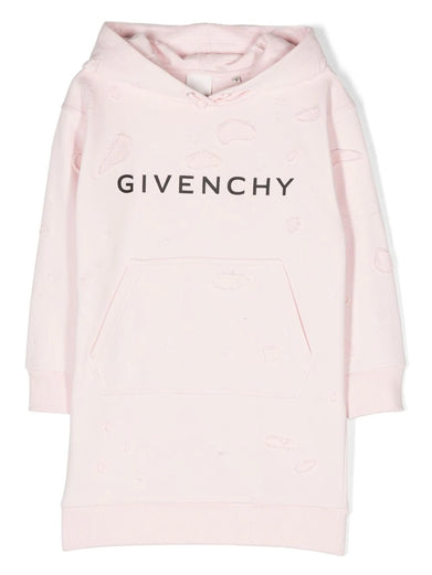 Logo-print hooded dress