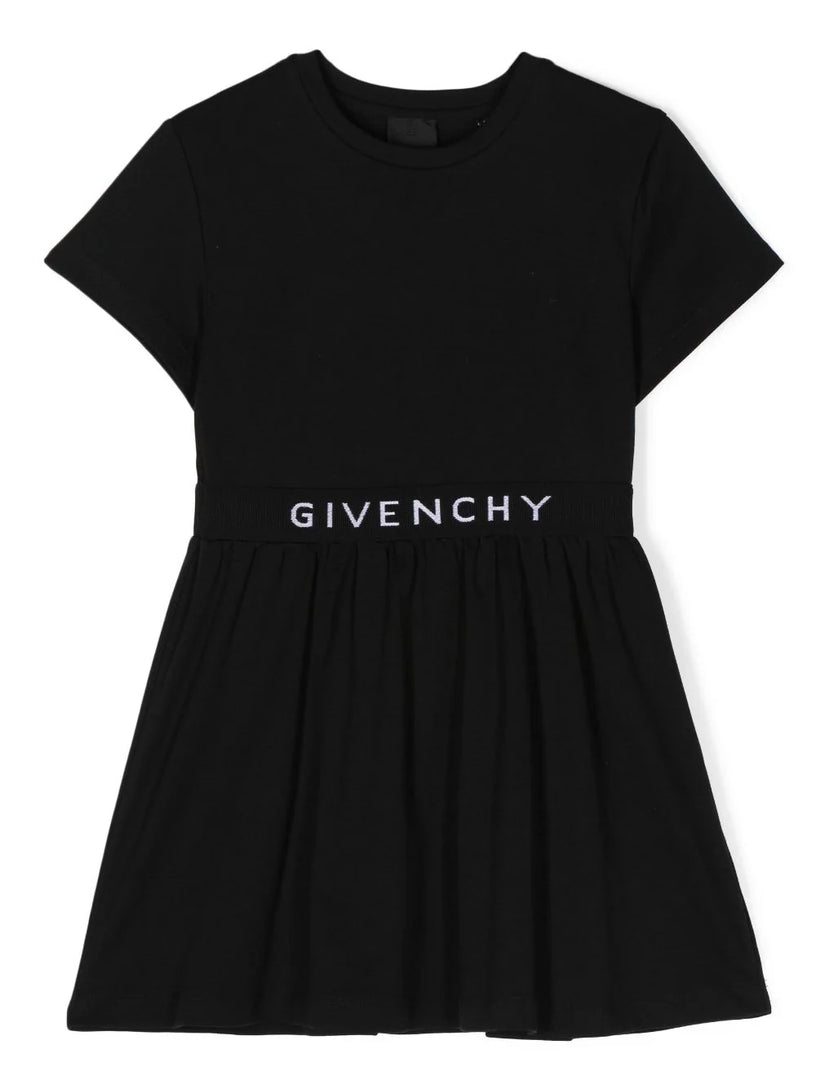 Logo-print round-neck dress