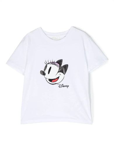 x Disney cartoon-print cotton T-shirt