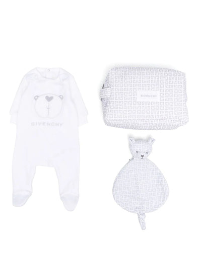 Pyjamas, case and teddy gift set