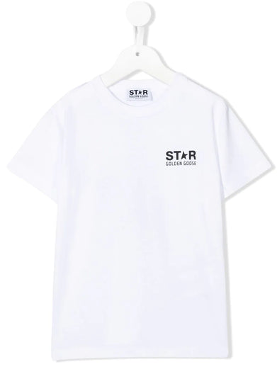 T-shirt with contrasting logo and star