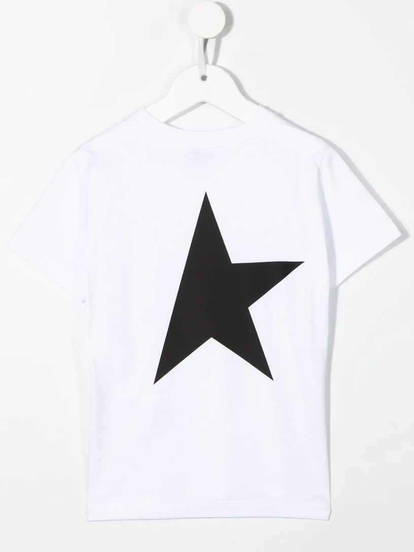 T-shirt with contrasting logo and star