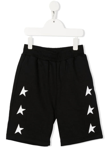 Bermuda shorts with contrasting white stars