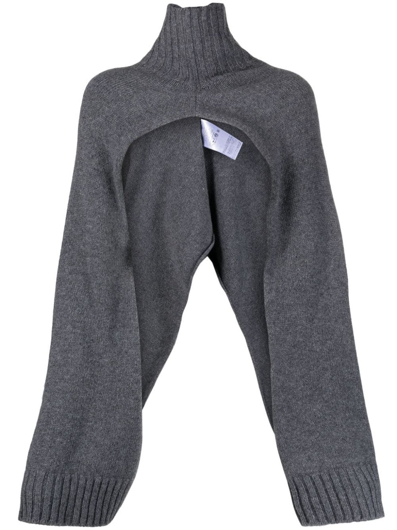 JIL SANDER Asymmetric cropped jumper