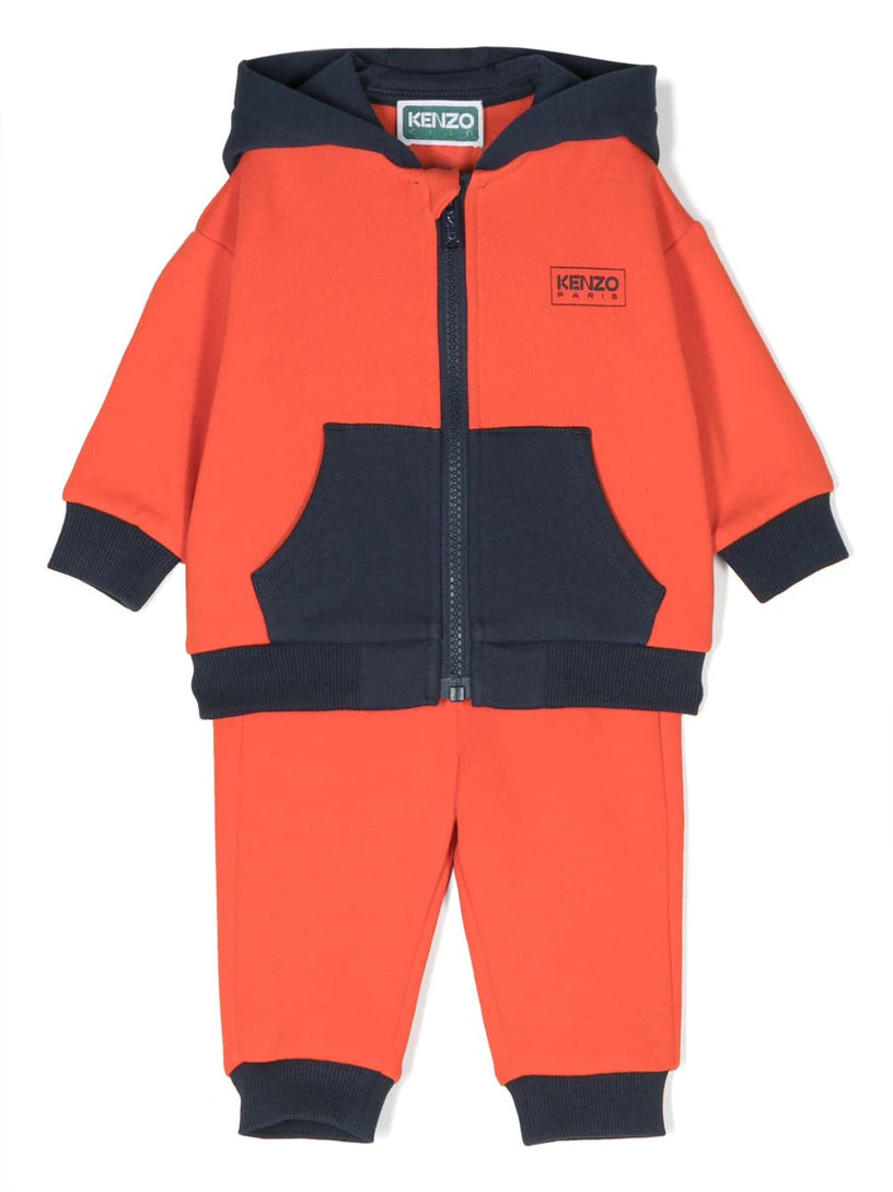 Colour-block tracksuit set