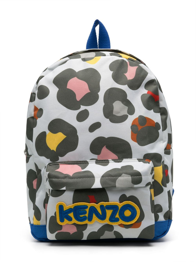 Leopard-print backpack