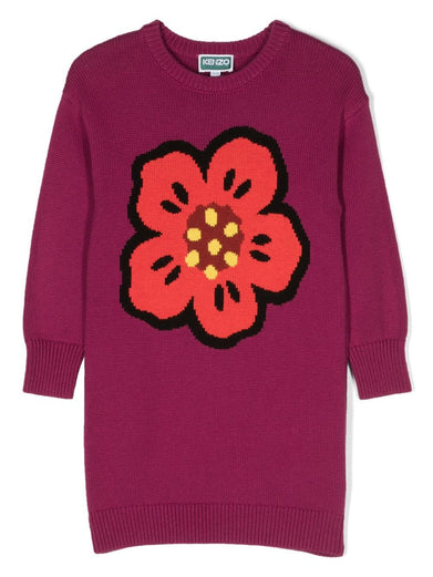 'Ikebana Boke Flower' sweater dress