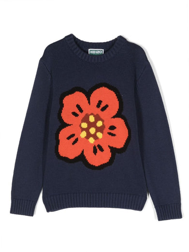 'Ikebana Iconic Boke' knitted sweater