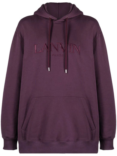 OVERSIZED EMBROIDERED LANVIN PARIS HOODIE