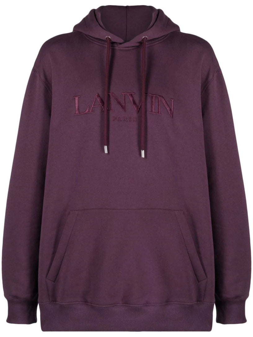 LANVIN Oversized embroidered lanvin paris hoodie