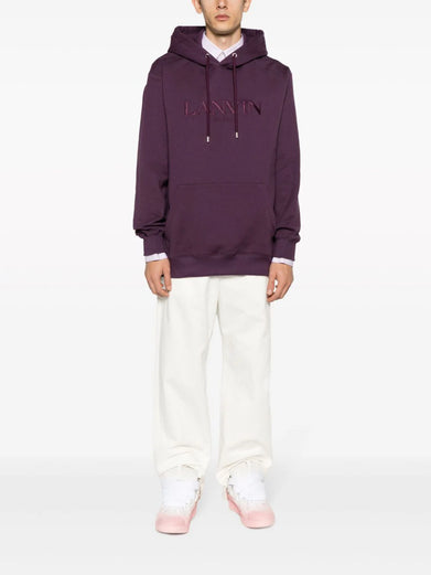 OVERSIZED EMBROIDERED LANVIN PARIS HOODIE