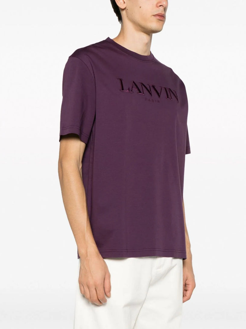 CLASSIC LANVIN PARIS EMBROIDERED T-SHIRT