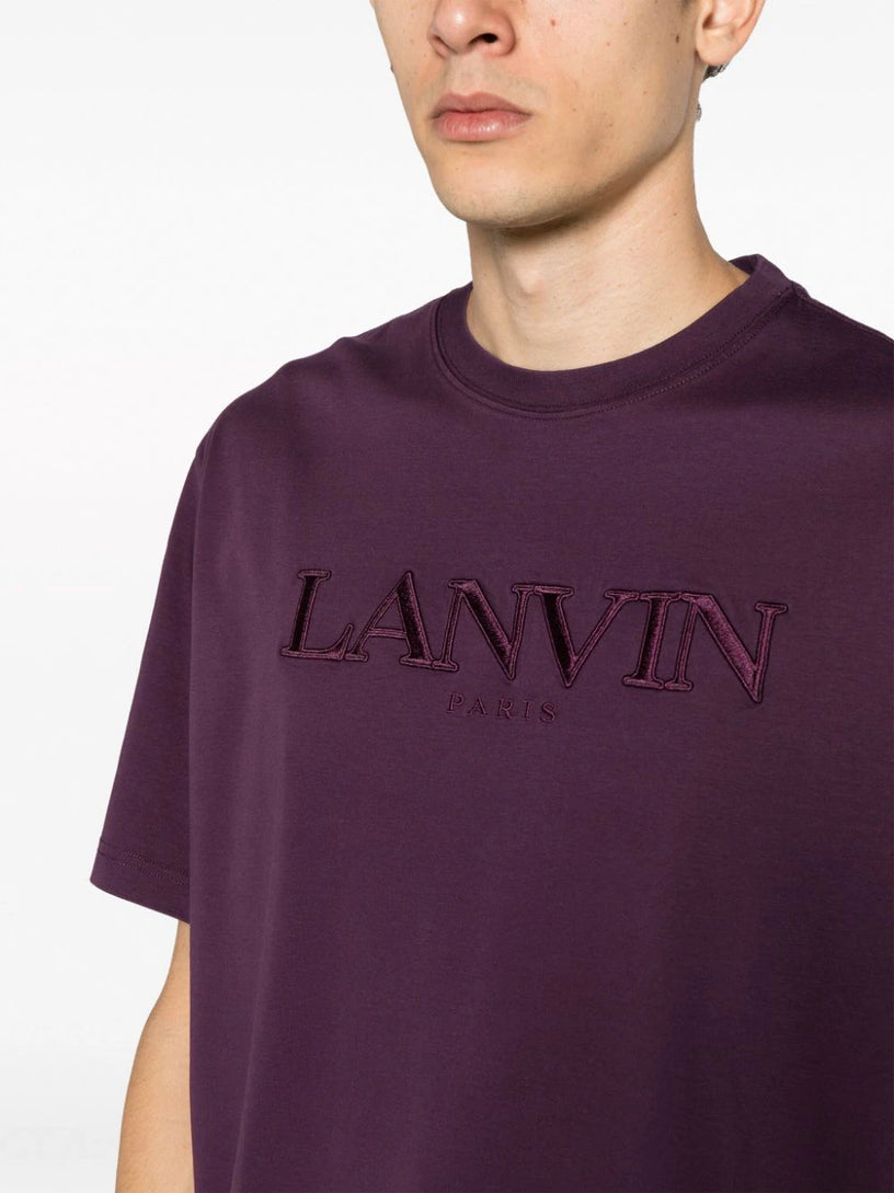 CLASSIC LANVIN PARIS EMBROIDERED T-SHIRT