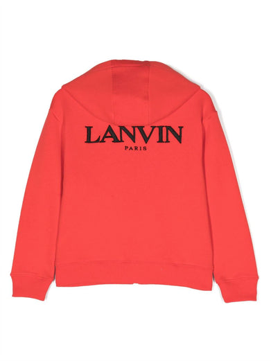 Logo-embroidered zip sweatshirt