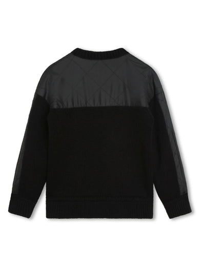 Bi-material jumper with pocket