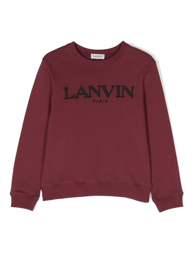 Logo-embroidered cotton sweatshirt