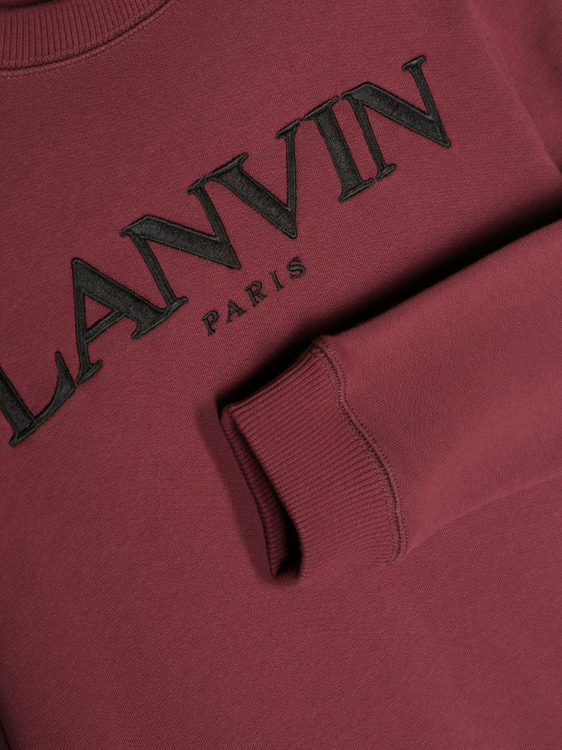 Logo-embroidered cotton sweatshirt