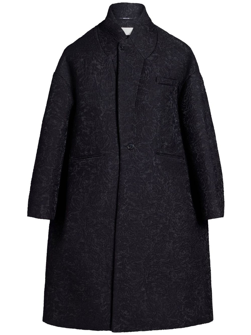 MAISON MARGIELA Cloqué flower oversized coat