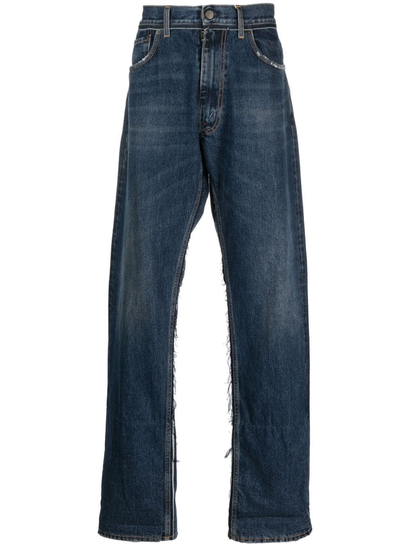 MAISON MARGIELA Ripped straight-leg jeans