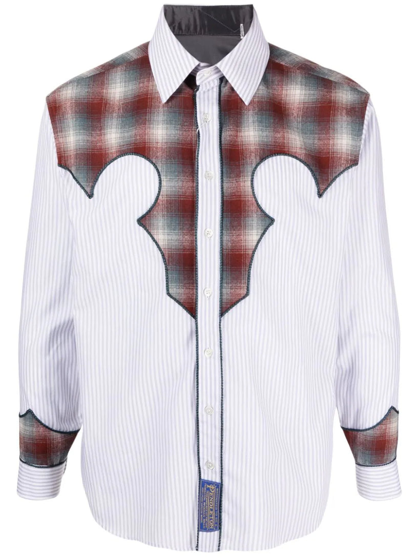 MAISON MARGIELA Pendleton yoke gingham shirt