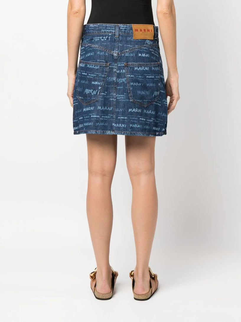 MegaMarni denim skirt