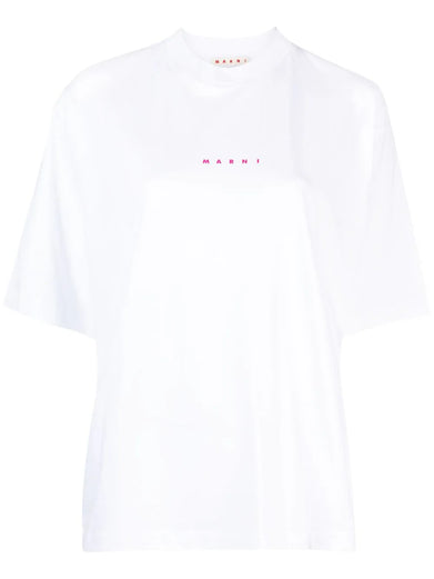 Oversized white cotton T-shirt