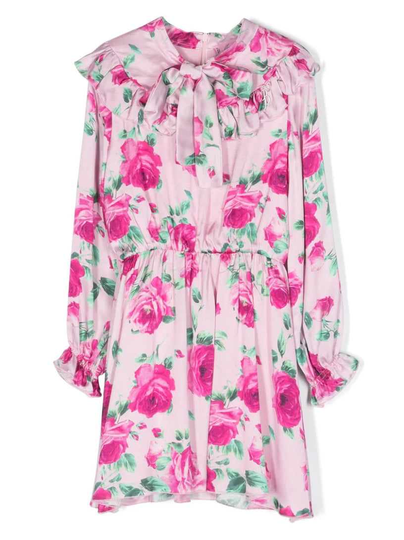 Dress with all-over flower print