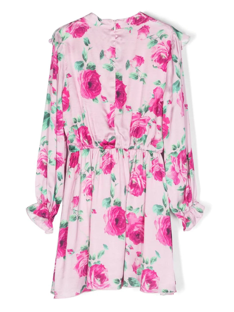 Dress with all-over flower print