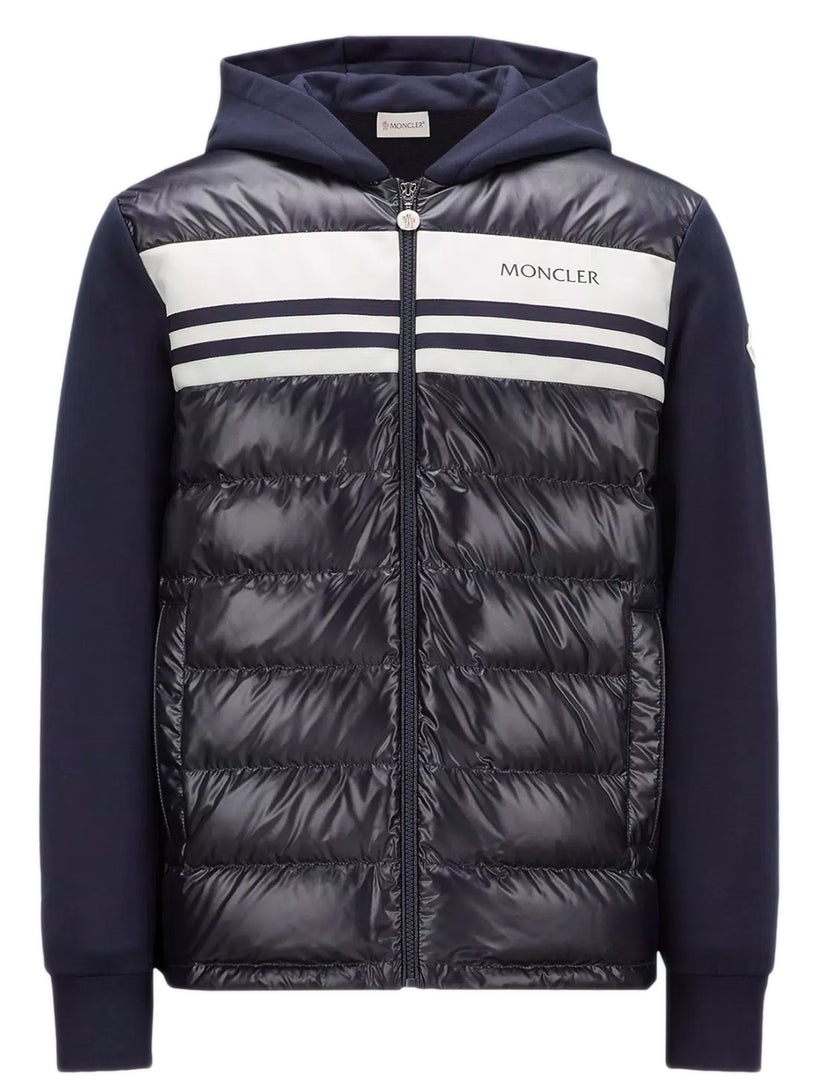 MONCLER Padded cotton zip-up hoodie