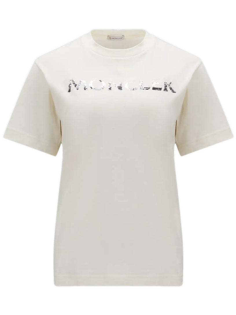 MONCLER Sequin logo t-shirt